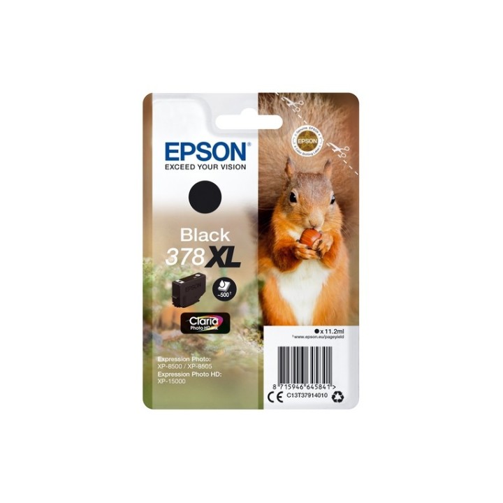 Epson 378XL - 11.2 ml - XL - nero - originale - blister - cartuccia d'inchiostro