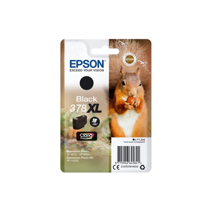 Epson 378XL - 11.2 ml - XL - nero - originale - blister - cartuccia d'inchiostro