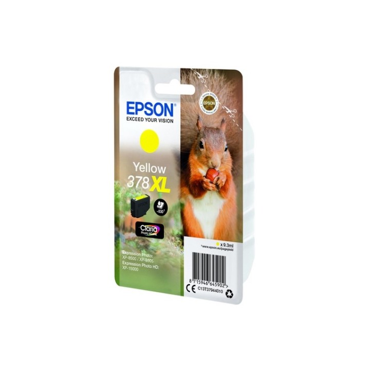 Epson 378XL - 9.3 ml - XL - giallo - originale - blister - cartuccia d'inchiostr (C13T37944010)