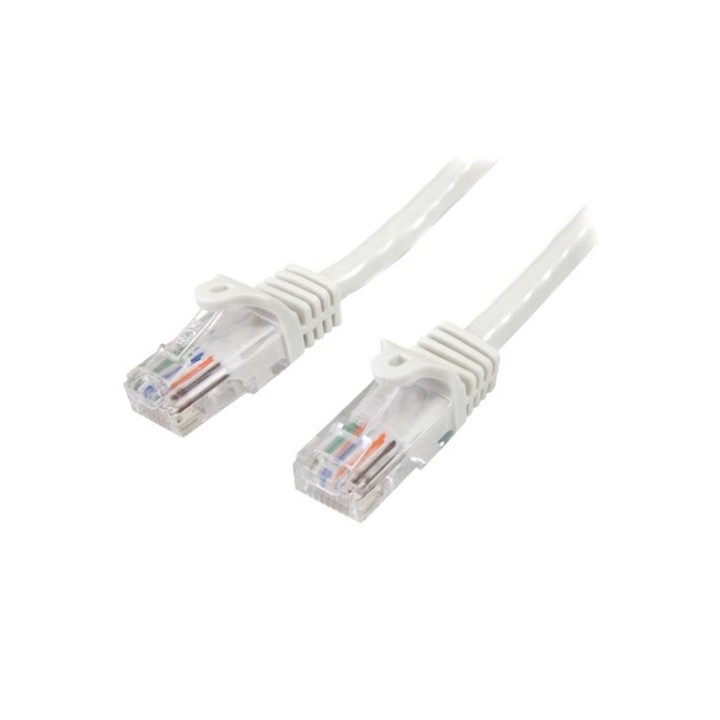 Startech Cavo di Rete da 7m Bianco Cat5e Ethernet RJ45 Antigroviglio - Cavo Patc (45PAT7MWH)