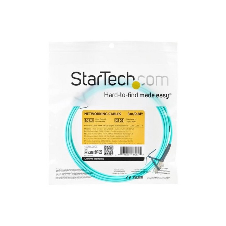 StarTech.com Cavo in Fibra Ottica Multimodale Duplex OM4 LC/LC - 100 Gb - 50/125