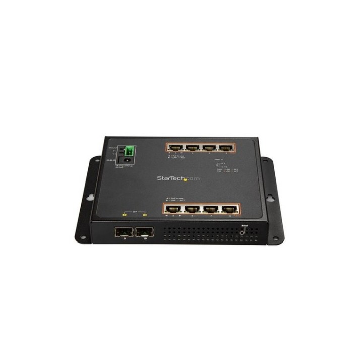 Startech Switch Ethernet Gigabit a 8 porte PoE+ con 2 connessioni SFP - Gestito (IES101GP2SFW)