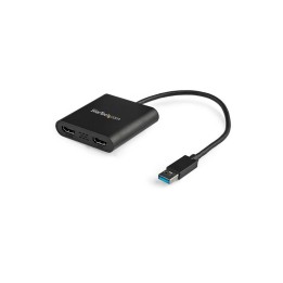 Startech Adattatore USB a dual HDMI - Convertitore USB a HDMI - 4K - Cavo adatta (USB32HD2)