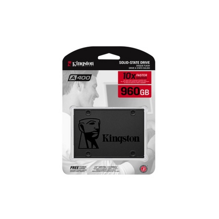 Kingston A400 - SSD - 960 GB - interno - 2.5" - SATA 6Gb/s (SA400S37/960G)