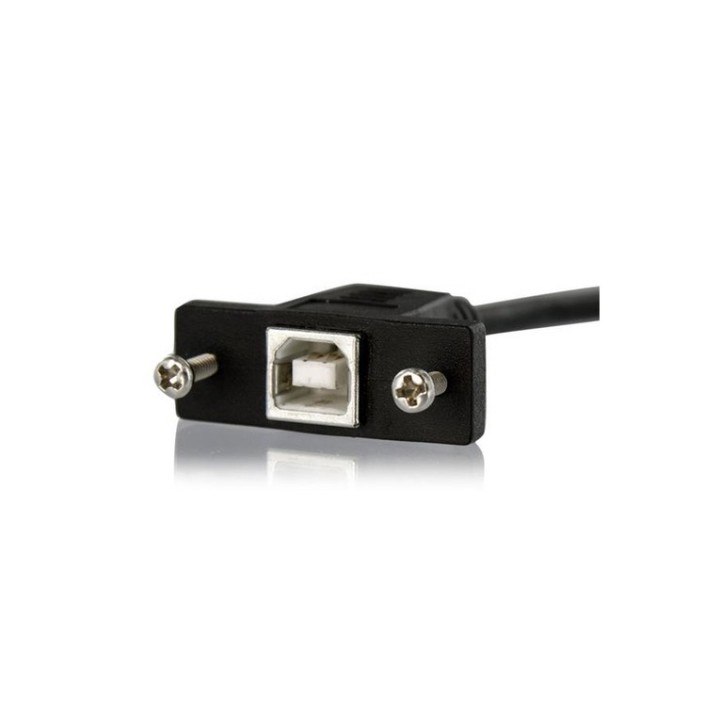 StarTech.com Cavo USB per montaggio a pannello 30cm nero - USB Type B (F) a USB