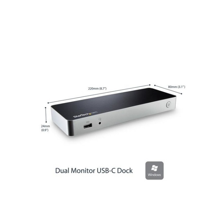 StarTech.com Dock USB-C per doppio Monitor Windows - MST - PD 60W - 4K - Docking