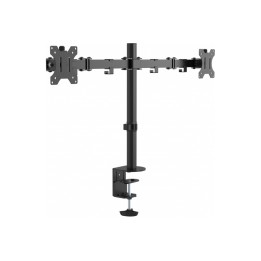 VISION Monitor Dual Desk Post Mount - fits display 13 - 27" with VESA sizes 75 x (VFM-DPD2B)