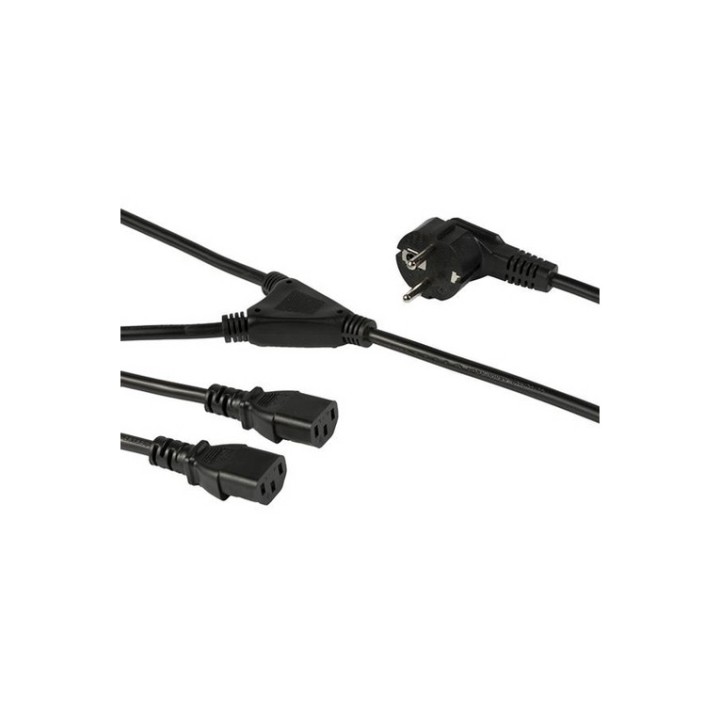 StarTech Cavo di Alimentazione per Computer a Y da 2 m, Cavo Splitter da Schuko (PXT101YEU2M)