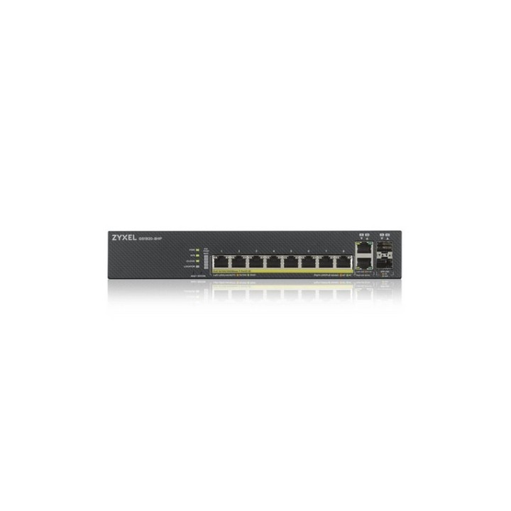 Zyxel GS1920-8HPv2 - Switch - intelligente - 8 x 10/100/1000 (PoE+) + 2 x combo (GS1920-8HPV2-EU0101F)