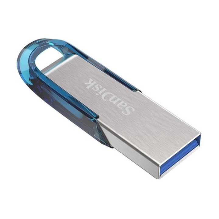 SanDisk Ultra Flair - Chiavetta USB - 64 GB - USB 3.0 - blu (SDCZ73-064G-G46B)