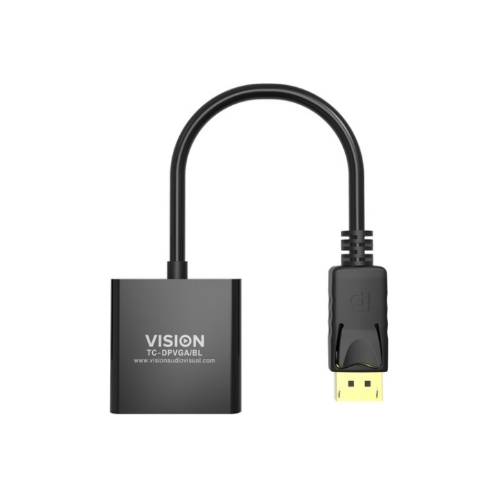 VISION Professional installation-grade DisplayPort to VGA adaptor - maximum reso (TC-DPVGA/BL)