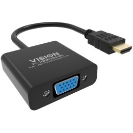 VISION Professional installation-grade HDMI to VGA adaptor - maximum resolution (TC-HDMIVGA/BL)