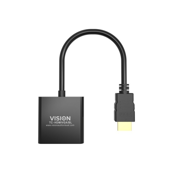 VISION Professional installation-grade HDMI to VGA adaptor - maximum resolution (TC-HDMIVGA/BL)