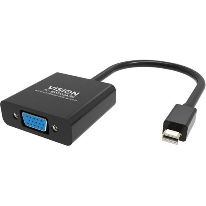 VISION Professional installation-grade Mini DisplayPort to VGA adaptor - maximum (TC-MDPVGA/BL)