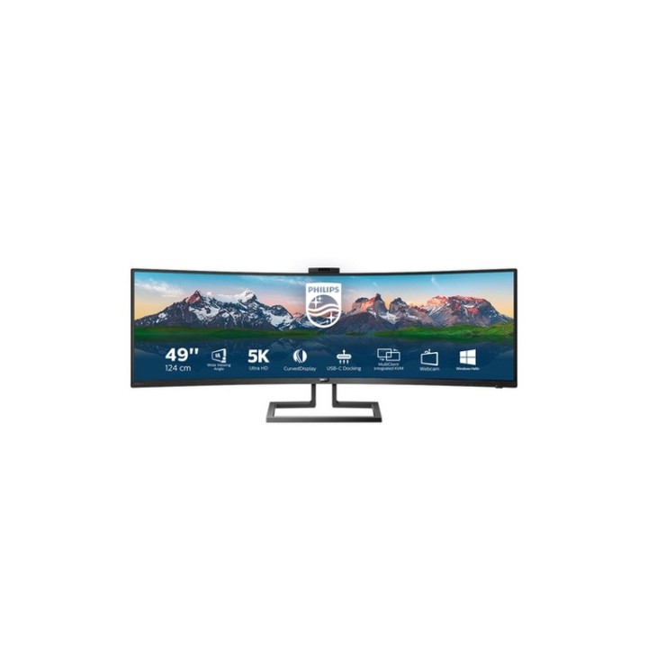 Philips Brilliance P-line 499P9H - Monitor a LED - curvato - 49" (48.8" visualiz