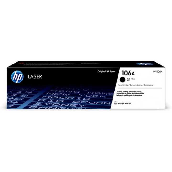 HP 106A - Nero - originale - cartuccia toner (W1106A) - per Laser 107, MFP 135, (W1106A)