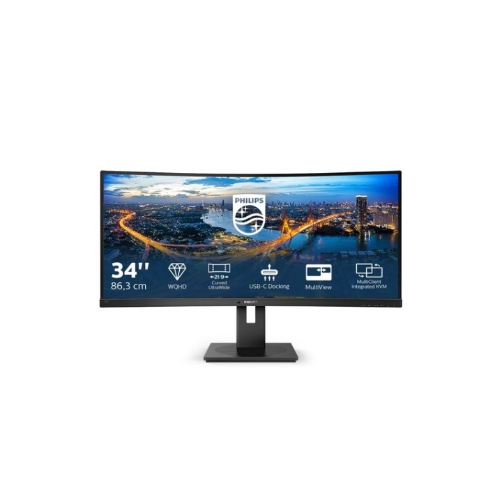 Philips B Line 346B1C - Monitor a LED - curvato - 34" - 3440 x 1440 UWQHD @ 100
