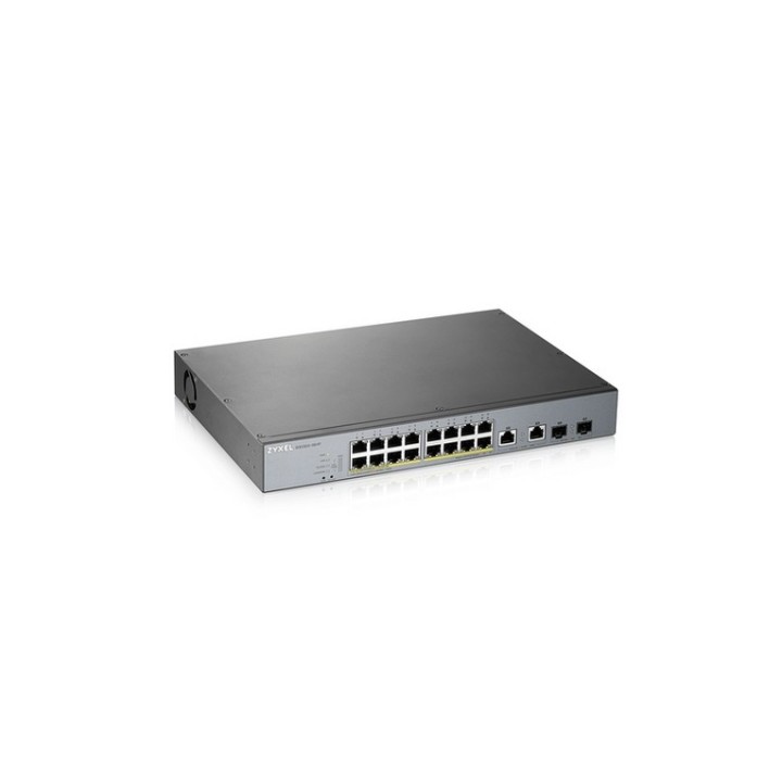 Zyxel GS1350-18HP - Switch - intelligente - 16 x 10/100/1000 (PoE+) + 2 x combin (GS1350-18HP-EU0101F)