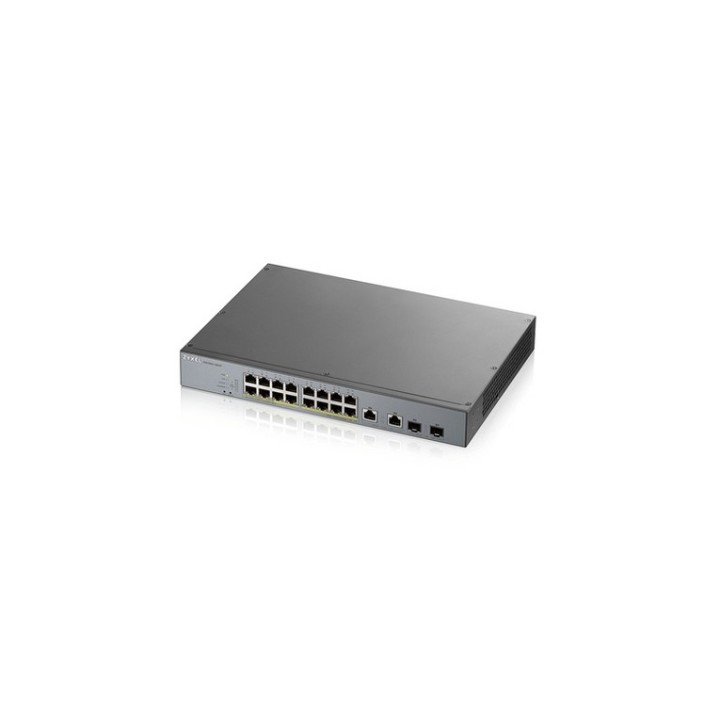 Zyxel GS1350-18HP - Switch - intelligente - 16 x 10/100/1000 (PoE+) + 2 x combin