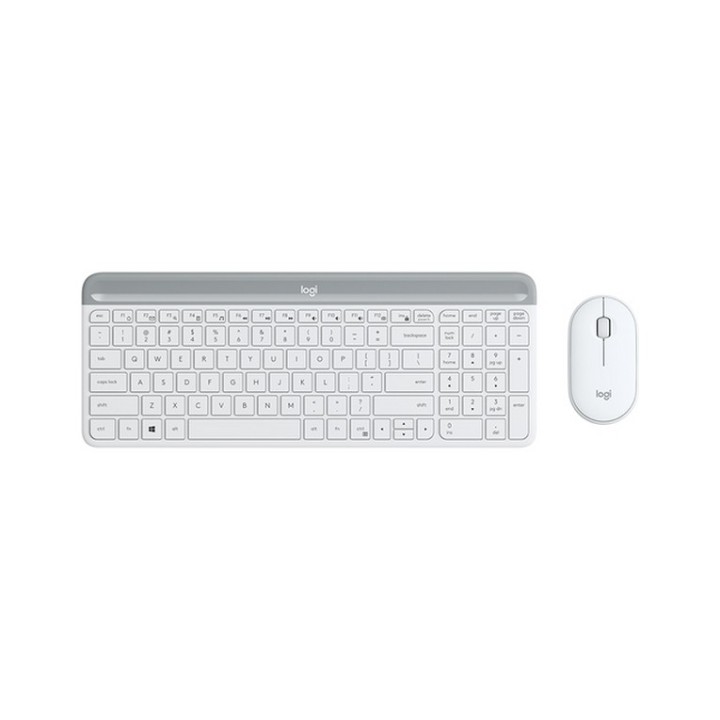 Logitech Slim Wireless Combo MK470 - Set mouse e tastiera - senza fili - 2.4 GHz (920-009189)