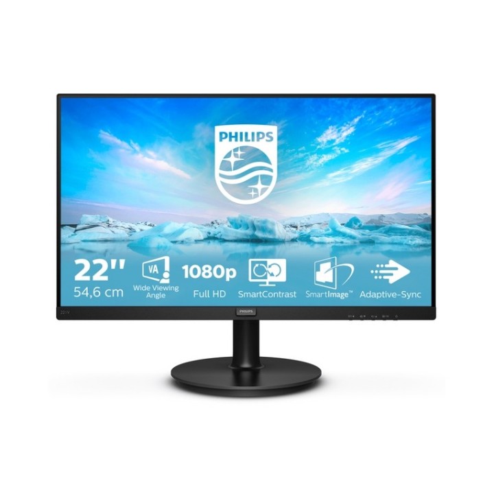 Philips V-line 221V8 - Monitor a LED - 22" (21.5" visualizzabile) - 1920 x 1080 (221V8/00) - PHILIPSMMD