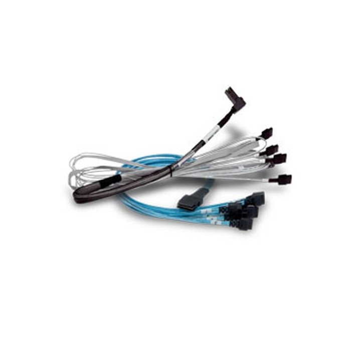 Broadcom - Cavo interno SAS - Slim SAS (SFF-8654) (M) a U.2 (SFF-8639) - 1 m (05-60006-00)