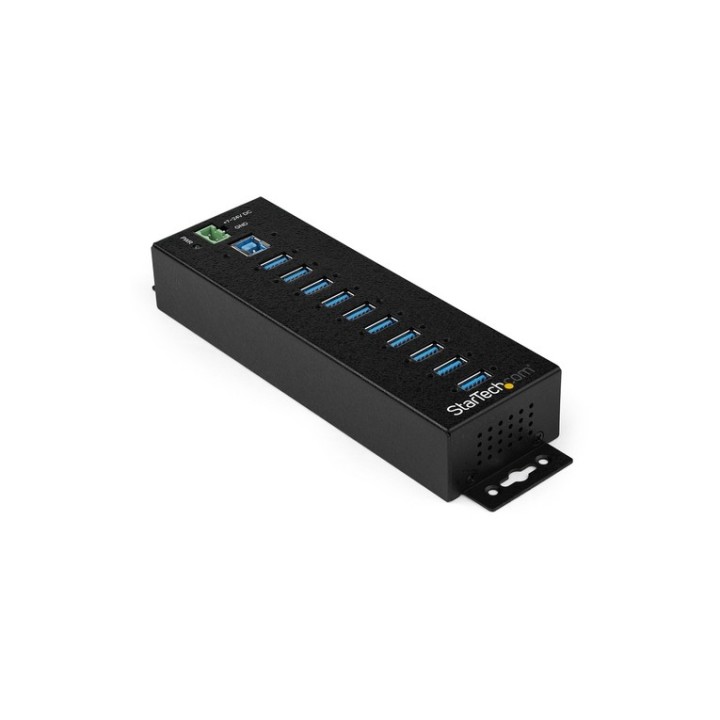 Startech Hub USB 3.0 industriale a 10 porte - Adattatore di alimentazione estern (HB30A10AME)