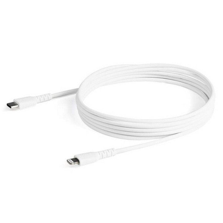 StarTech.com Cavo da USB-C a Lightning da 2 m bianco - Cavo in fibra aramidica d (RUSBCLTMM2MW)
