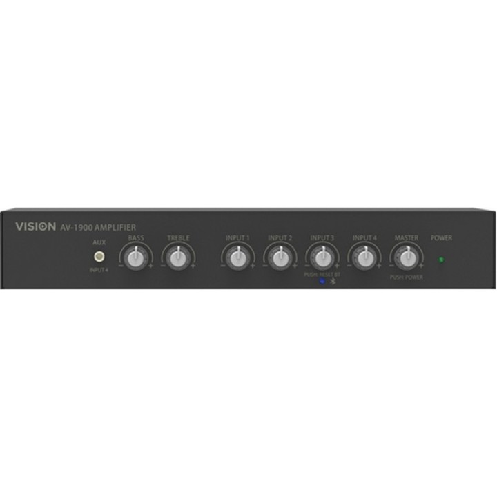 VISION PROFESSIONAL STEREO DIGITAL AUDIO AMPLIFIER - 100w (rms @ 8 ohms) low imp (AV-1900)