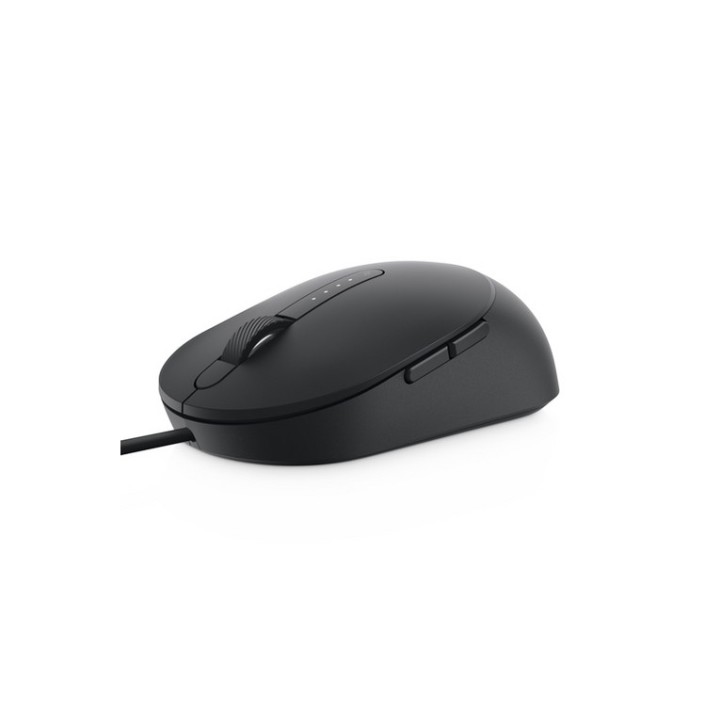 Dell MS3220 - Mouse - laser - 5 pulsanti - cablato - USB 2.0 - nero - con 3 year
