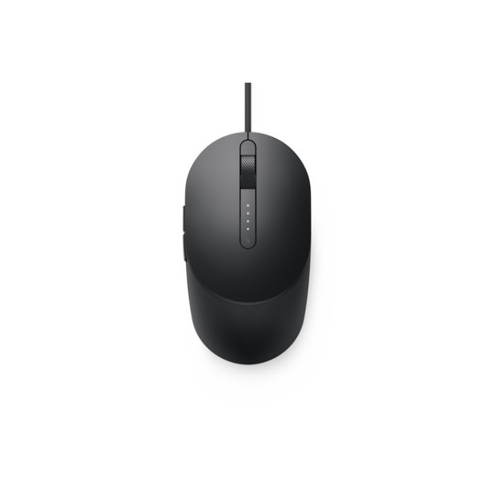 Dell MS3220 - Mouse - laser - 5 pulsanti - cablato - USB 2.0 - nero - con 3 year