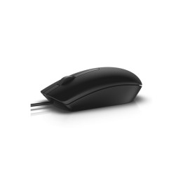 Dell MS116 - Mouse - ottica - 2 pulsanti - cablato - USB - nero - retail