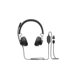 Logitech Zone Wired MSFT Teams - Cuffie con microfono - over ear - cablato - USB (981-000870)