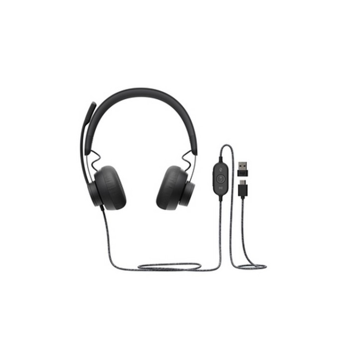 Logitech Zone Wired MSFT Teams - Cuffie con microfono - over ear - cablato - USB (981-000870)
