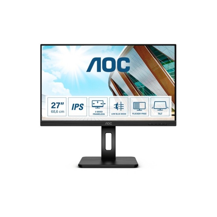 AOC 27P2Q - Monitor a LED - 27" - 1920 x 1080 Full HD (1080p) @ 75 Hz - IPS - 25 (27P2Q)