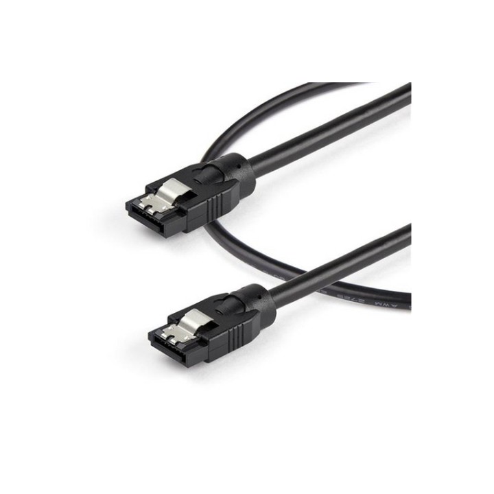 StarTech.com Cavo SATA tondo da 30 cm con connettori latch - 6Gbs - Cavo di alim (SATRD30CM)
