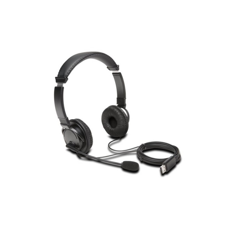Kensington USB Hi-Fi Headphones with Mic - Cuffie con microfono - over ear - cab