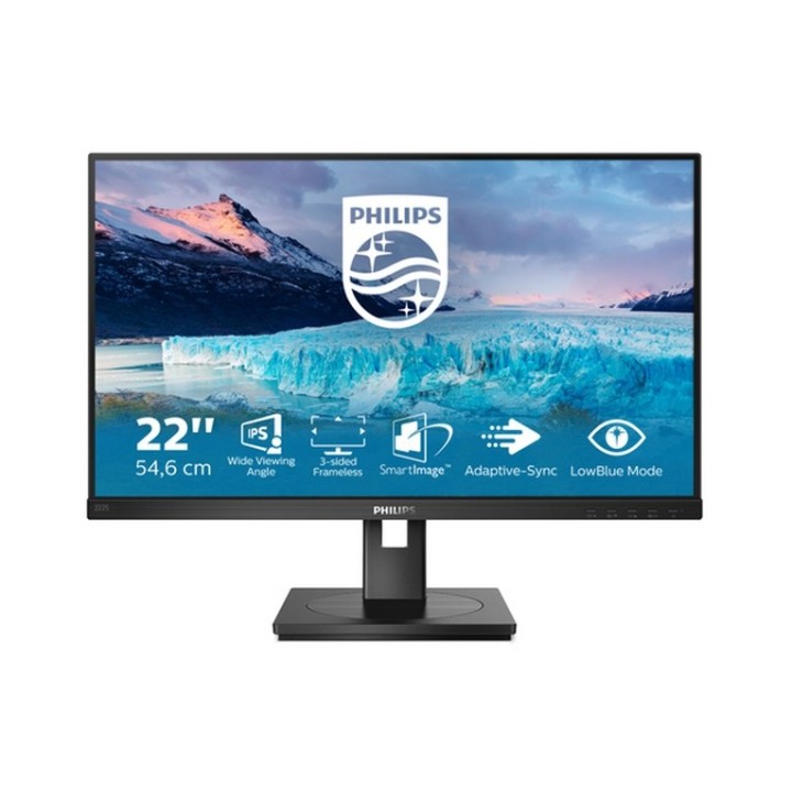 Philips S-line 222S1AE - Monitor a LED - 22" - 1920 x 1080 Full HD (1080p) @ 75 (222S1AE/00) - PHILIPSMMD