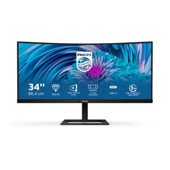 Philips E-line 346E2CUAE - Monitor a LED - curvato - 34" - 3440 x 1440 UWQHD @ 1 (346E2CUAE/00) - PHILIPSMMD