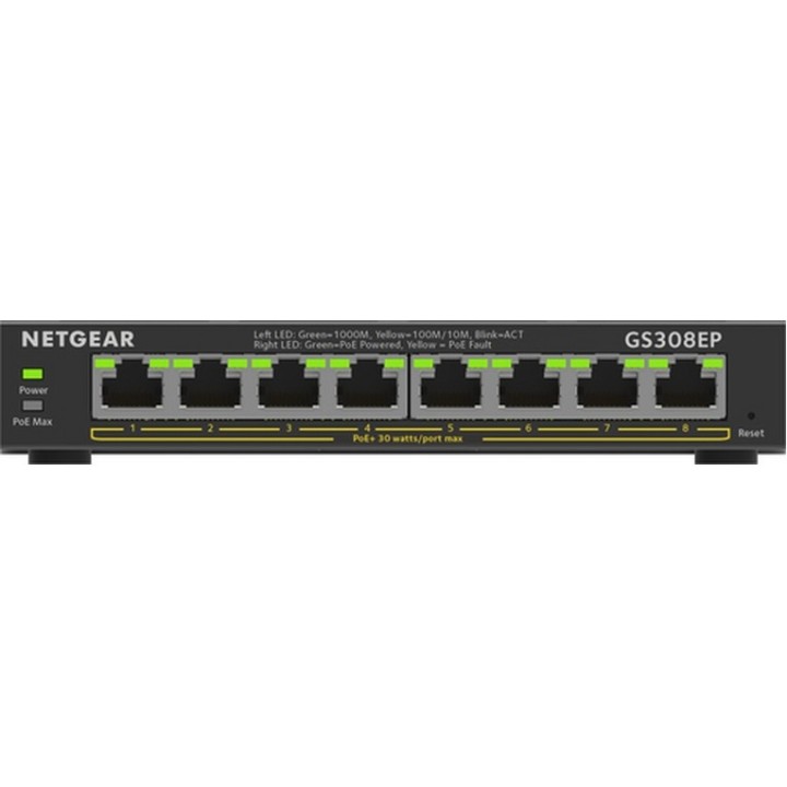 NETGEAR Plus GS308EP - Switch - intelligente - 8 x 10/100/1000 (PoE+) - desktop,
