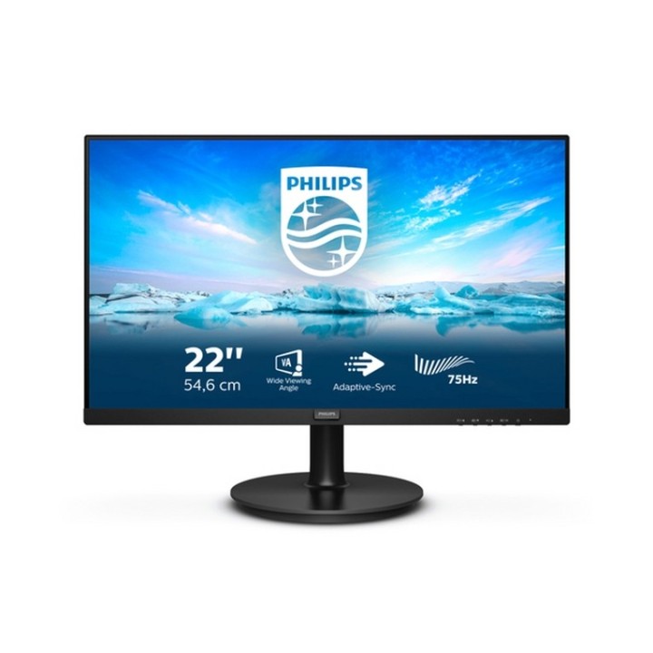 Philips V-line 222V8LA - Monitor a LED - 22" - 1920 x 1080 Full HD (1080p) @ 75 (222V8LA/00) - PHILIPSMMD