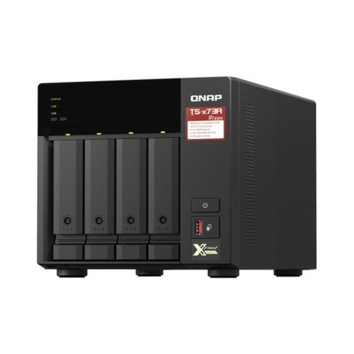 QNAP TS-473A - Server NAS - 4 alloggiamenti - SATA 6Gb/s - RAM 8 GB - 2.5 Gigabi