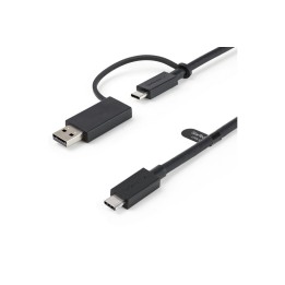 StarTech Cavo USB-C da 1m con adattatore dongle USB-A - Cavo ibrido 2-in-1 USB t (USBCCADP)
