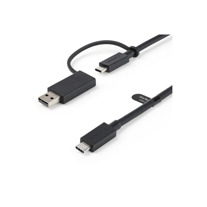 StarTech Cavo USB-C da 1m con adattatore dongle USB-A - Cavo ibrido 2-in-1 USB t (USBCCADP)
