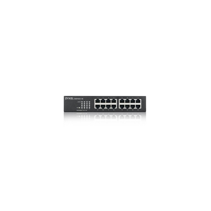 Zyxel GS-1100-16 V3 - Switch - 16 x 10/100/1000 - desktop, montabile su rack