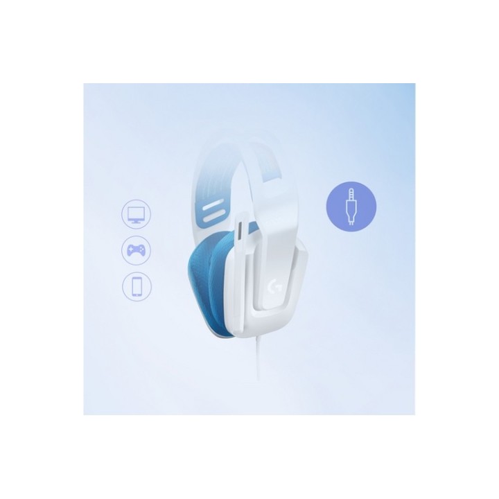 Logitech G G335 Wired Gaming Headset - Cuffie con microfono - dimensione complet