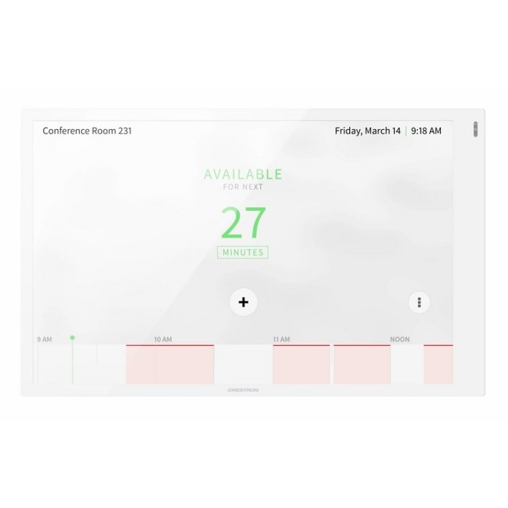 Crestron 10.1 in. Room Scheduling Touch Screen, White Smooth