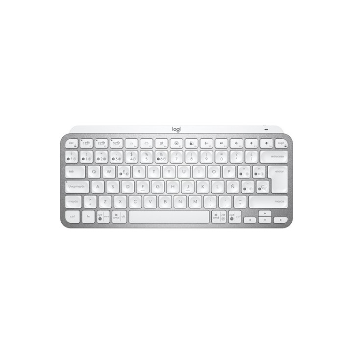 Logitech MX Keys Mini - Tastiera - retroilluminato - senza fili - Bluetooth - QW