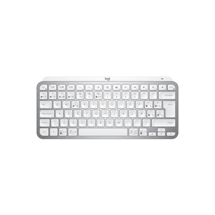 Logitech MX Keys Mini - Tastiera - retroilluminato - senza fili - Bluetooth - QW