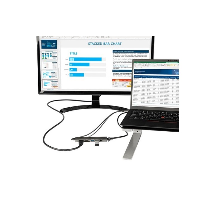 StarTech.com Adattatore multiporta USB C - Da USB-C a HDMI 2.0 4K 60Hz, 100W PD